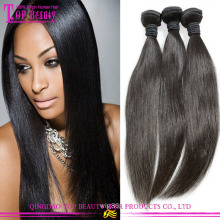 Vente en gros de Silky Straight cheveux 100 % cheveux vierges remy longtemps péruvien soyeux droite